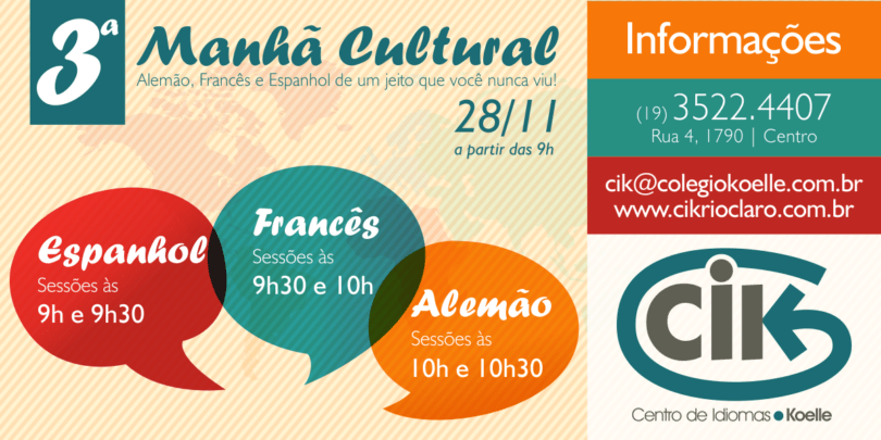 CIK Manhã Cultural banner website