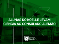 Alunas do Koelle levam ci&ecirc;ncia ao Consulado Alem&atilde;o
