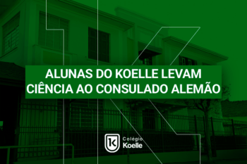 Alunas do Koelle levam ci&ecirc;ncia ao Consulado Alem&atilde;o