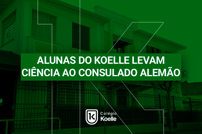 Alunas do Koelle levam ciência ao Consulado Alemão