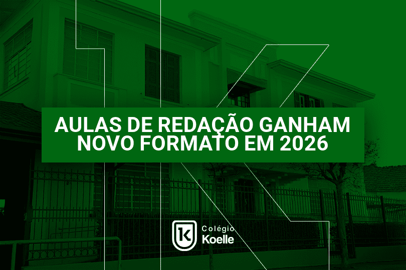 Aulas de reda&ccedil;&atilde;o no Col&eacute;gio Koelle ganham novo formato em 2026