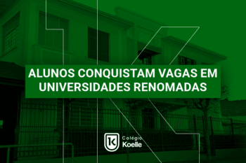 Alunos do Colégio Koelle conquistam vagas em universidades renomadas no Brasil e no exterior